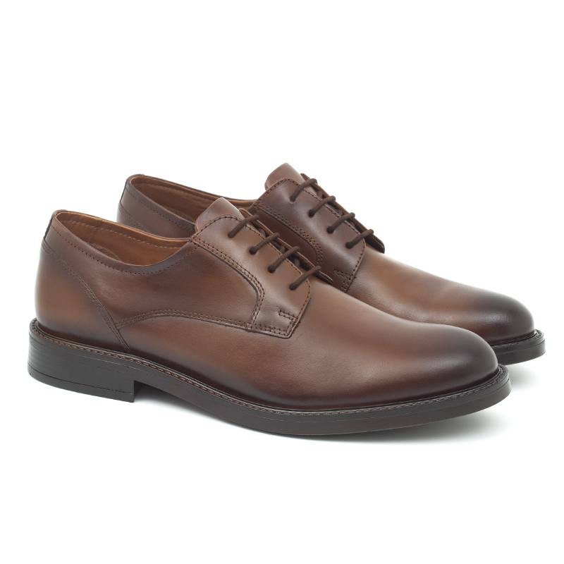 light brown leather derby shoes CR-22174-CUERO