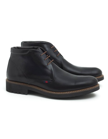 black leather boots LEOMAN-BLACK