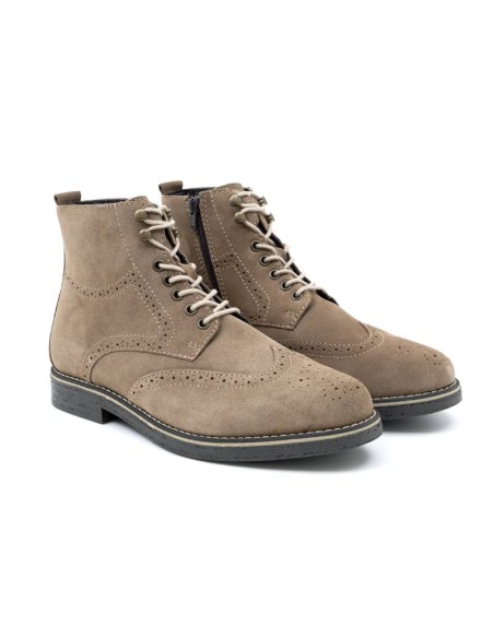 beige suede boots SEGOMEN-BEIGE