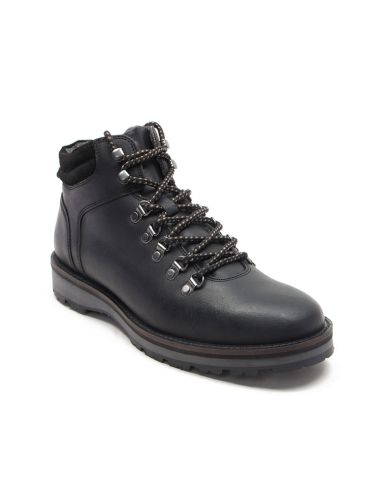 brown leather boots TRAVER-BLACK