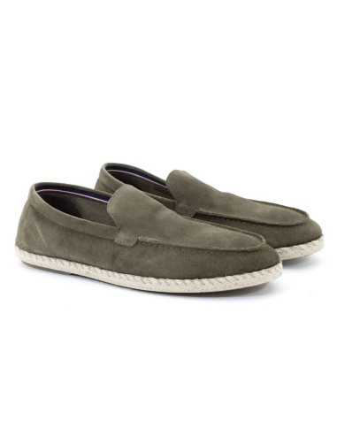 green leather espadrille CR-23022-GREEN