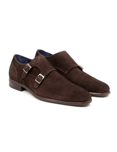 brown suede monkstrap SERELMAN-TESTA