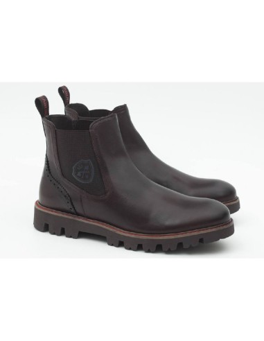 bottines chelsea en cuir marron CARMENS-TESTA