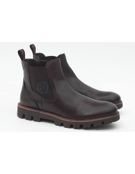 bottines chelsea en cuir marron CARMENS-TESTA