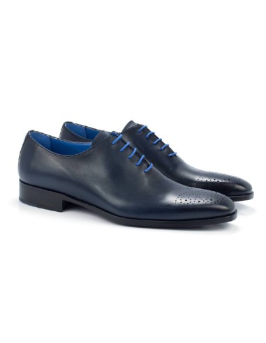 Oxford en cuir bleu CRANTEN-MARINO