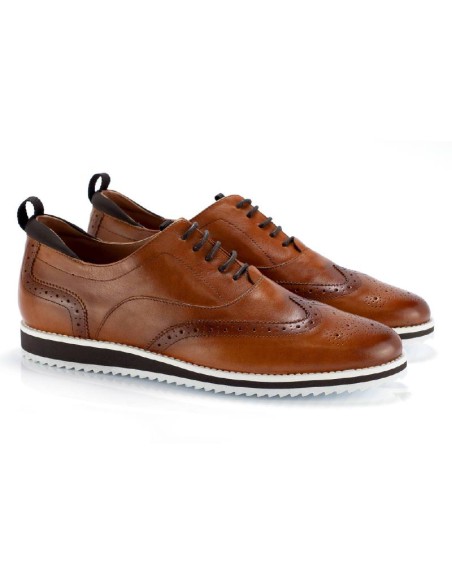 light brown leather oxford shoes DOTMEN-CUERO