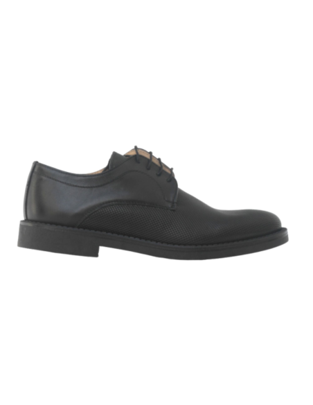 black leather derby shoes BECTORMEN-NEGRO