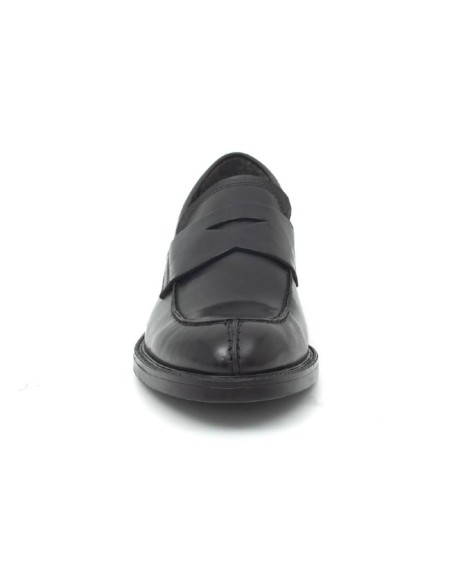 black leather moccasin CABENAM-NEGRO