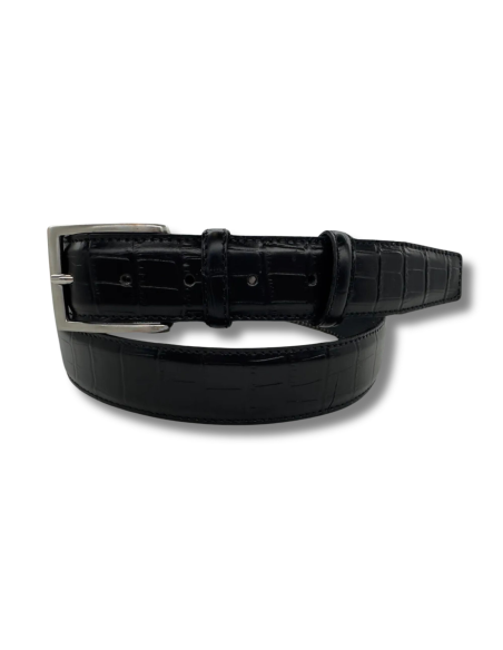 Ceinture en cuir noir B-ITACAI-BLACK