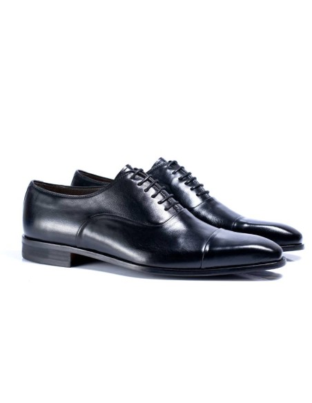 Oxford de peau le noir @VANUX-NEGRO