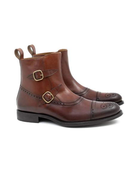 light brown leather boots CROFELOR-CUERO