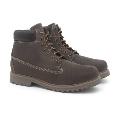 Bottine nubuck marron CR-240001-CHOCOLATE