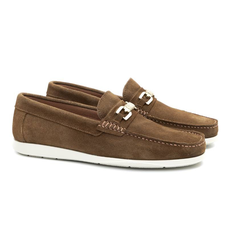 light brown leather boat shoes CR-24007-CUERO