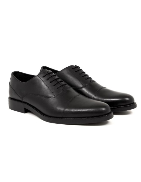 black leather oxford shoes VANIFEN-BLACK