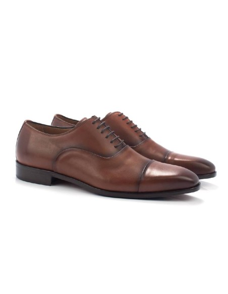 brown leather oxford shoes VONAMEN-CASTAGNA