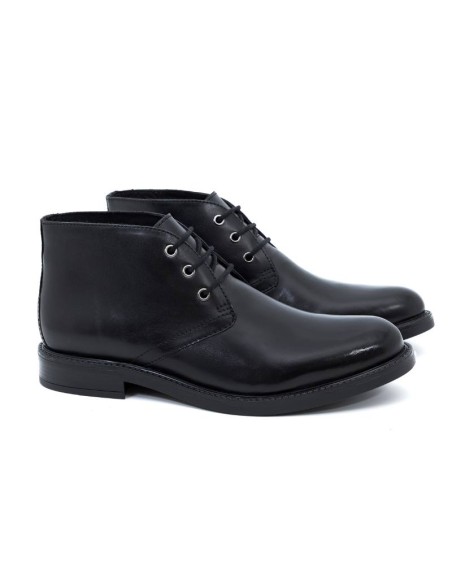 Bottine en cuir noir CR-24220-NEGRO