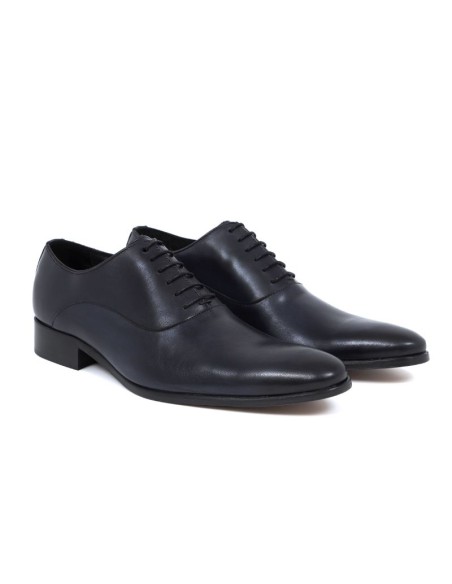 Oxford en cuir bleu TENAMIL-NAVY