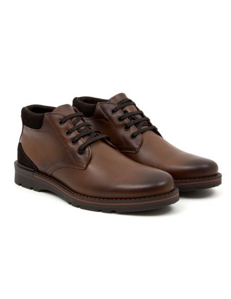 Bottine en cuir marron NITROMENS-BROWN