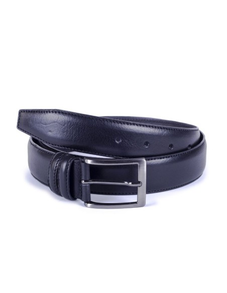 Black leather belt