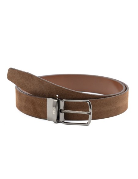 Ceinture suède marron B-STRUFFEL-CASTAGNA