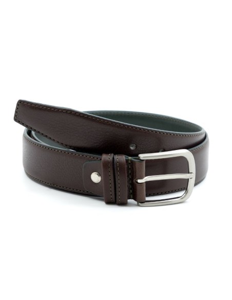 Ceinture de peau marron B-VASMEN-MARRON