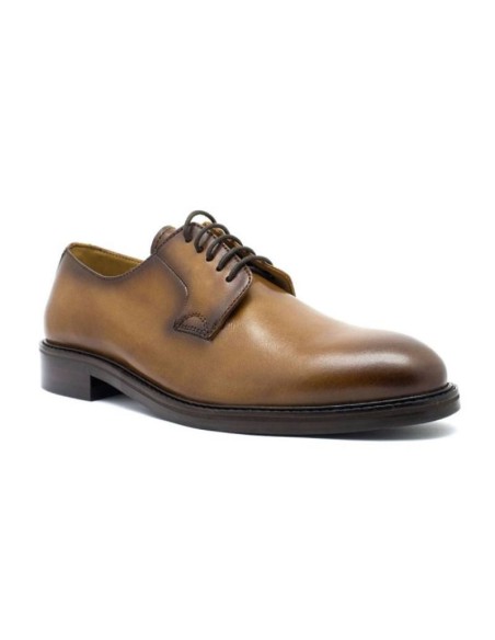 Derby en cuir marron BRAYMEN-MARRON