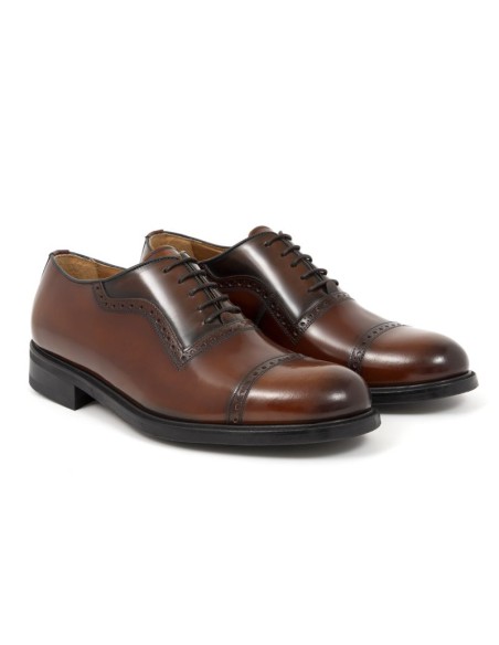 Oxford en cuir marron DOVIGOR-MARRON