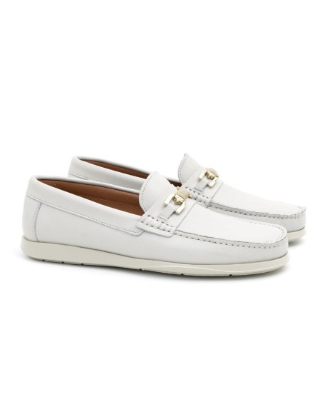 Nautique en cuir blanc EDER-HIELO