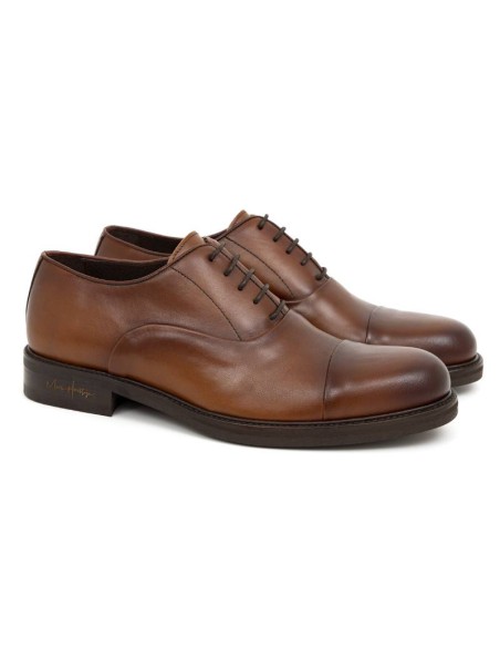 light brown leather oxford shoes CRETAL-CUERO