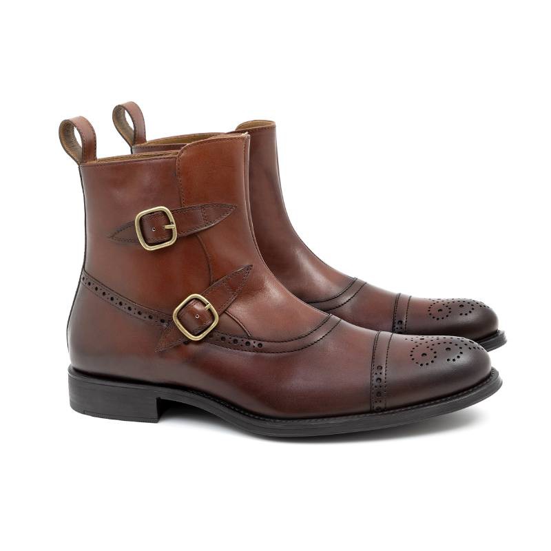 light brown leather boots CROFELMAN-CUERO