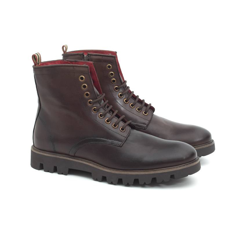 brown leather boots CROTANO-TESTA