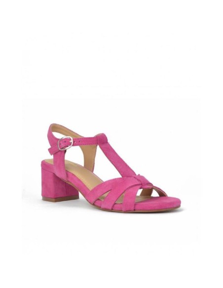 pink leather women's sandals CRW-24509-ROSA