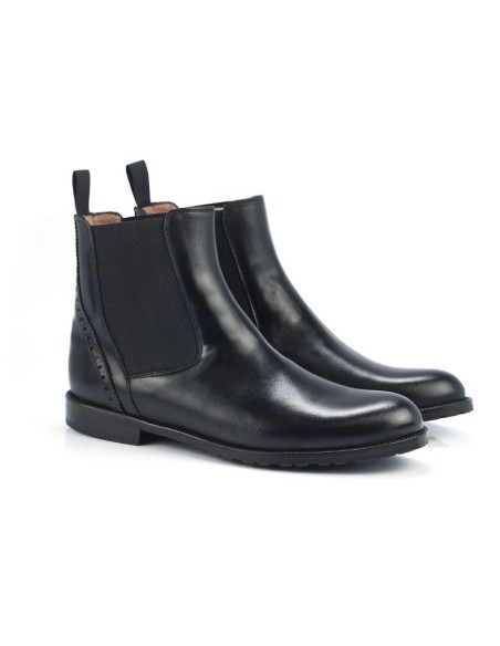 bottines femme de peau le noir W-CALIMAN-NEGRO