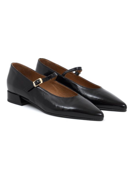 chaussures élégantes pour femmes en cuir noir W-DANA-NEGRO
