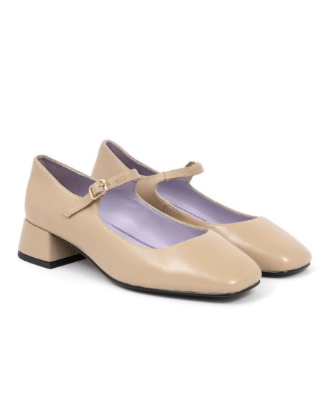 Beige leather Dressing Shoes