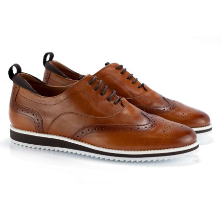 light brown leather sport shoes DANKOR-CUERO