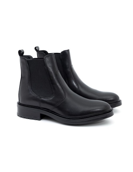bottines femme de peau le noir W-NAPTIN-NEGRO