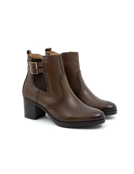 bottines femme de peau cuir W-PRIOCHE-CUERO