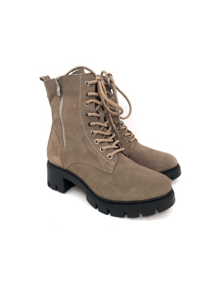 bottines femme suède beige W-SUAMEN-BEIGE