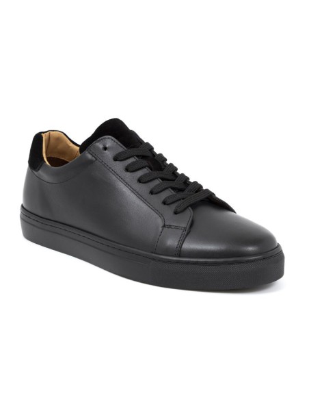 Des sports en cuir noir MILDOR-NEGRO