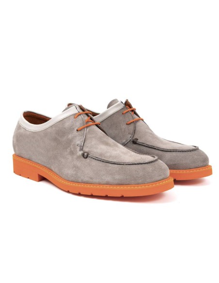 grey suede derby shoes SUDIMIL-GRIS