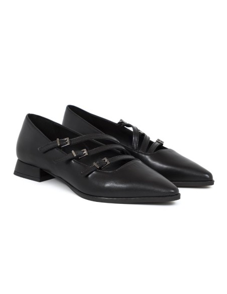 chaussures élégantes pour femmes en cuir noir W-DINKA-NEGRO