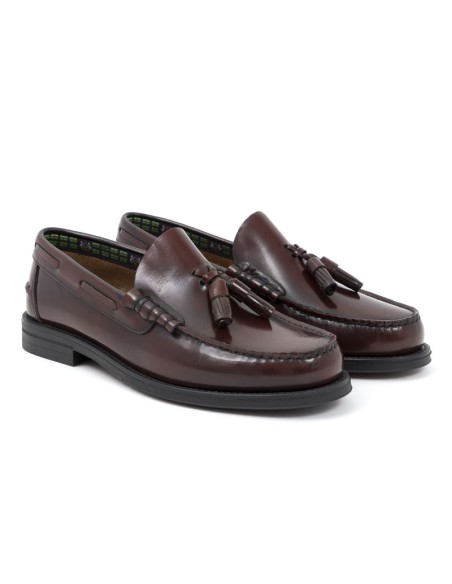 burgundy leather Castellanos MIBOPOR-BURDEOS