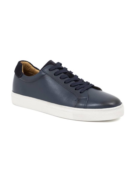 blue leather sport shoes CIREM-NAVY