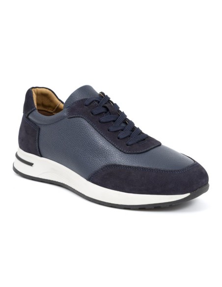 Des sports en cuir bleu MILUNI-NAVY
