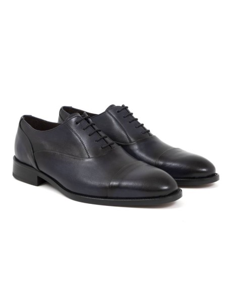 blue leather oxford shoes TINEMEN-NAVY