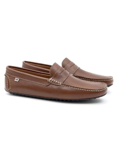 light brown leather moccasin EDWARD-CUERO