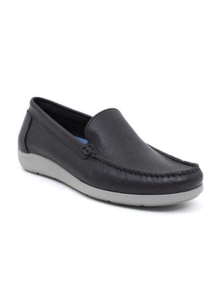 Nautique en cuir noir BENTO-NEGRO