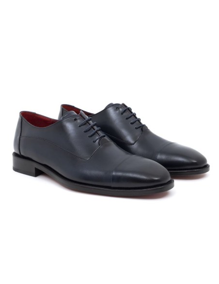 Oxford en cuir bleu LONALO-MARINO