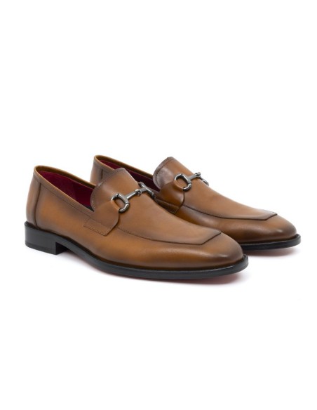 Mocassin en cuir cuir LUBILE-BRANDY